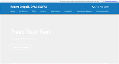 Desktop Screenshot of bronxfootcare.com